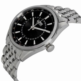 Oris Artix Pointer Moon Black Dial Stainless Steel Men's Watch 761-7691-4054MB