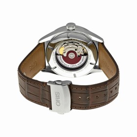 Oris Artix Pointer Moon Silver Dial Brown Leather Men's Watch 76176914051LS