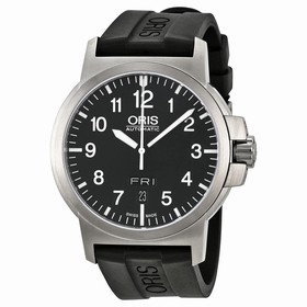 Oris BC3 Black Dial Black Rubber Men's Watch 735-7641-4164RS