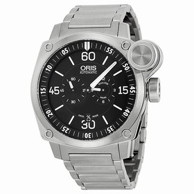 Oris BC4 Der Meisterflieger Automatic Black Dial Steel Men's Watch 749-7632-4194MB