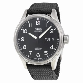 Oris Big Crown Automatic Black Dial Black Textile Men's Watch 752-7698-4164TS