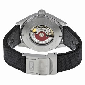 Oris Big Crown Automatic Black Dial Black Textile Men's Watch 752-7698-4164TS