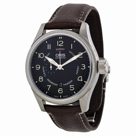 Oris Big Crown Black Dial Brown Leather Men's Watch 745-7688-4064LS