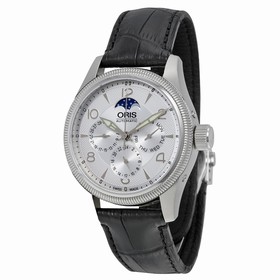 Oris Big Crown Complication Silver Dial Black Leather Men's Watch 582-7678-4061LS