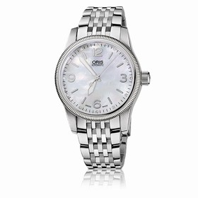 Oris Big Crown Date White Mother of Pearl Dial Automatic Stainless Steel Men's Watch 01 733 7649 4066 07 8 19 76