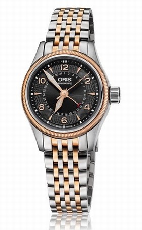 Oris Big Crown Poiner Date Black Dial Two-Tone Stainless Steel Unisex Watch 01 594 7680 4364-07 8 14 32