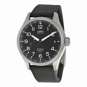 Oris Big Crown Pro Pilot Automatic Black Dial Black Textile Men's Watch 748-7710-4164BLKFS
