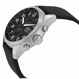 Oris Big Crown Pro Pilot Chronograph Black Dial Black Textile Men's Watch 774-7699-4134FS