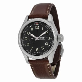 Oris Big Crown ProPilot Automatic Black Dial Brown Leather Men's Watch 745-7688-4034LS