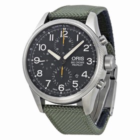Oris Big Crown ProPilot Chronograph Black Dial Green Textile Men's Watch 774-7699-4134FSGR
