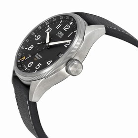 Oris Big Crown ProPilot GMT Automatic Black Dial Black Leather Men's Watch 748-7710-4164LS