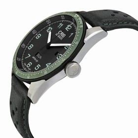 Oris Calobra GT Limited Edition Automatic Black Dial Black Leather Men's Watch 735-7706-4494SET