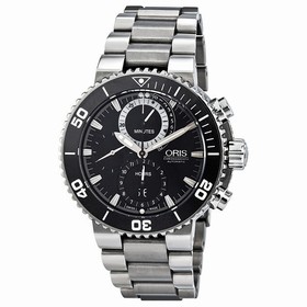 Oris Carlos Coste Cenote Automatic Chronograph Titanium Divers Men's Watch 674-7655-7184MB
