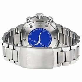 Oris Carlos Coste Cenote Automatic Chronograph Titanium Divers Men's Watch 674-7655-7184MB