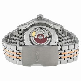 Oris Classic Date Automatic Black Dial Rose Gold and Steel Men's Watch 01 733 7594 4394-07 8 20 63