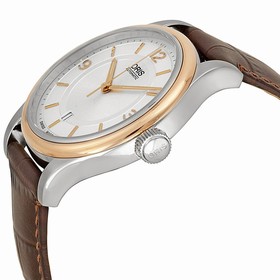 Oris Classic Date Silver Dial Brown Leather Men's Watch 733-7594-4331LS