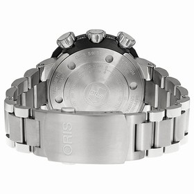 Oris ProDiver Chronograph Black Dial Titanium Men's Watch 01 774 7683 7154-Set