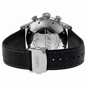 Oris Raid 2012 Chronograph GMT Automatic Black Dial Men's Watch 677-7603-4084LS