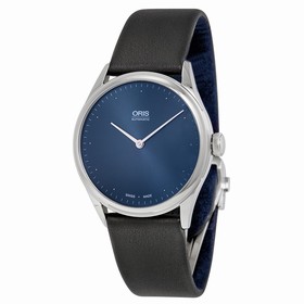 Oris Thelonious Monk Limited Edition Blue Dial Black Leather Men's Watch 732-7712-4085SET
