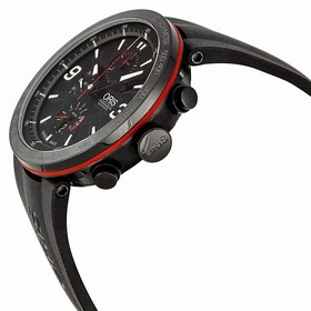 Oris TT1 Black Dial Rubber Men's Watch 674-7659-4764RS