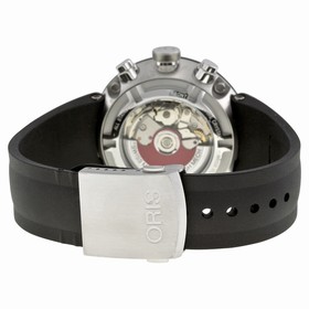Oris TT1 Chrono Black Rubber Stainless Steel Men's Watch 01 674 7659 4163 07 4 25 06