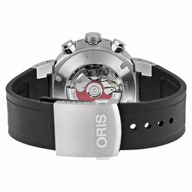 Oris Williams F1 Team Black Dial Rubber Strap Men's Watch 773-7685-4184RS