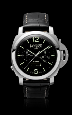 Panerai Luminor 1950 Chrono Monopulsante 8 Days GMT Acciaio (PAM00275)