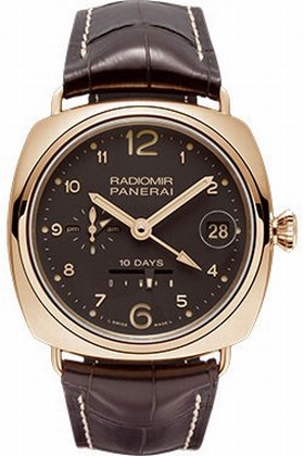 Panerai 10 Days GMT Oro Rosso Automatic Rose Gold Men's Watch PAM00497