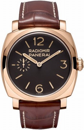 Panerai 1940 Oro Rosso Manual Wind Brown Dial 18k Rose Gold Men's Watch PAM00398