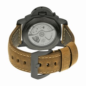 Panerai Luminor 1950 3 Days GMT Black Dial Brown Leather Men's Watch PAM00441