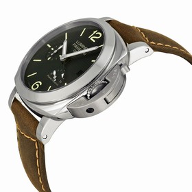 Panerai Luminor 1950 Power Reserve Automatic Black Dial Brown Leather Men's Watch PAM00537
