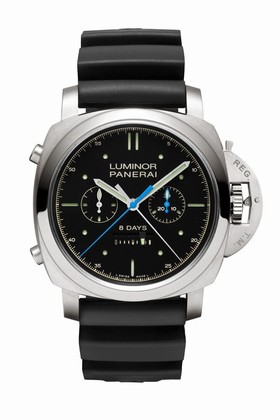 Panerai Luminor 1950 Rattrapante 8 Days Black Dial Men's Watch 427