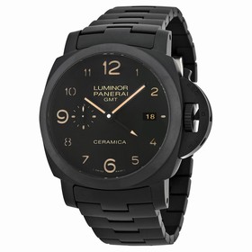 Panerai Luminor 1950 Tuttonero GMT Black Dial Black Ceramic Men's Watch PAM00438