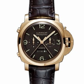 Panerai Luminor 8 Days Rattrapante Brown Dial Men's Watch PAM00319