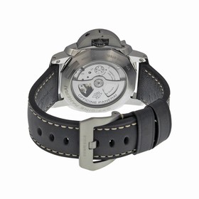 Luminor 1950 3 Days GMT 24H Automatic Acciaio Black Dial Black Leather Men's Watch PAM00531