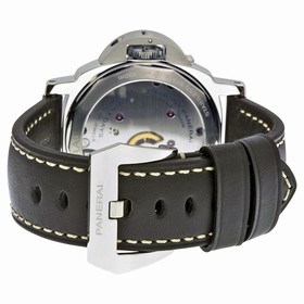 Panerai Luminor Base 8 Days Acciaio Mechanical Black Dial Men's Watch PAM00560