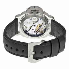 Panerai Luminor Base Black Dial and Leather Strap Automatic Men's Watch 00112