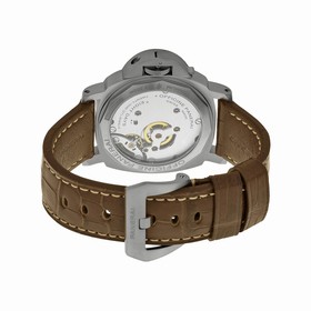 Panerai Luminor Marina 8 Days Titanio Mechanical Brown Dial Brown Leather Men's Watch PAM00564