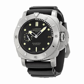 Panerai Luminor Submersible 1950 Black Dial Black Rubber Men's Watch PAM00364