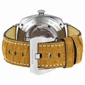 Panerai Radiomir 10 Days GMT Black Dial Brown Leather Strap Men's Watch PAM00323