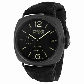 Panerai Radiomir 8 Days Black Dial Automatic Black Ceramica Men's Watch PAM00384
