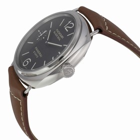 Panerai Radiomir Black Dial Brown Leather Men's Watch PAM00609