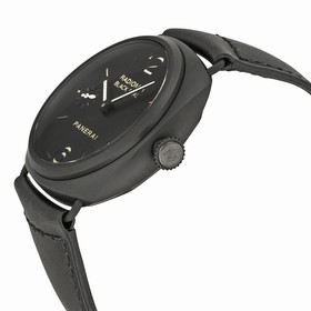 Panerai Radiomir Black Seal Black Dial Black Leather Men's Watch PAM00292