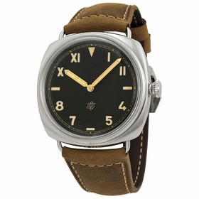 Panerai Radiomir California 3 Days Black Dial Light Brown Leather Men's Watch PAM00424