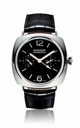 Panerai Radiomir Platinum Tourbillon GMT Black Dial Men's Watch PAM00316