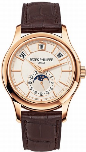 Patek Philippe Annual Calendar Opaline White Dial Men's Watch 5205R-001