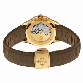 Patek Philippe Aquanaut Brown Dial 18k Rose Gold Brown Rubber Automatic Men's Watch 5167R-001