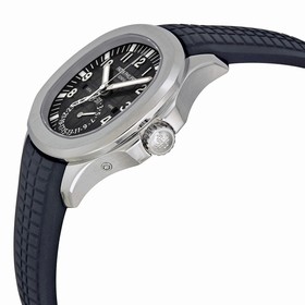 Patek Philippe Aquanaut Dual Time Black Dial Automatic Men's Watch 5164A-001