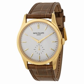 Patek Philippe Calatrava Mechanical Opaline White Dial Men's Watch 5196J-001