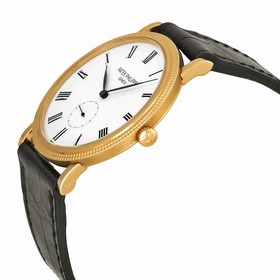 Patek Philippe Calatrava White Dial 18kt Rose Gold Men's Watch 5119R
